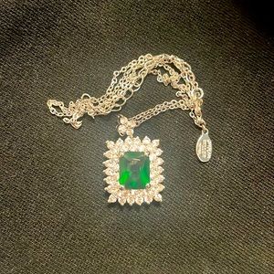 Nolan Miller pendant created emerald.